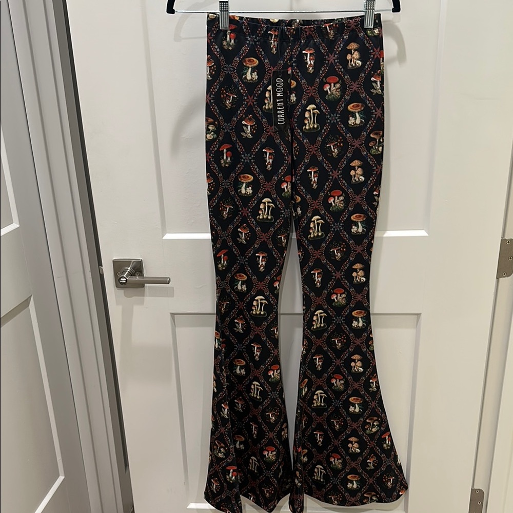 Dolls Kill Current Mood Mushroom MAGICAL REVELRY FLARE PANTS